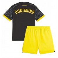 Borussia Dortmund Bortedraktsett Barn 2023-24 Kortermet (+ Korte bukser)